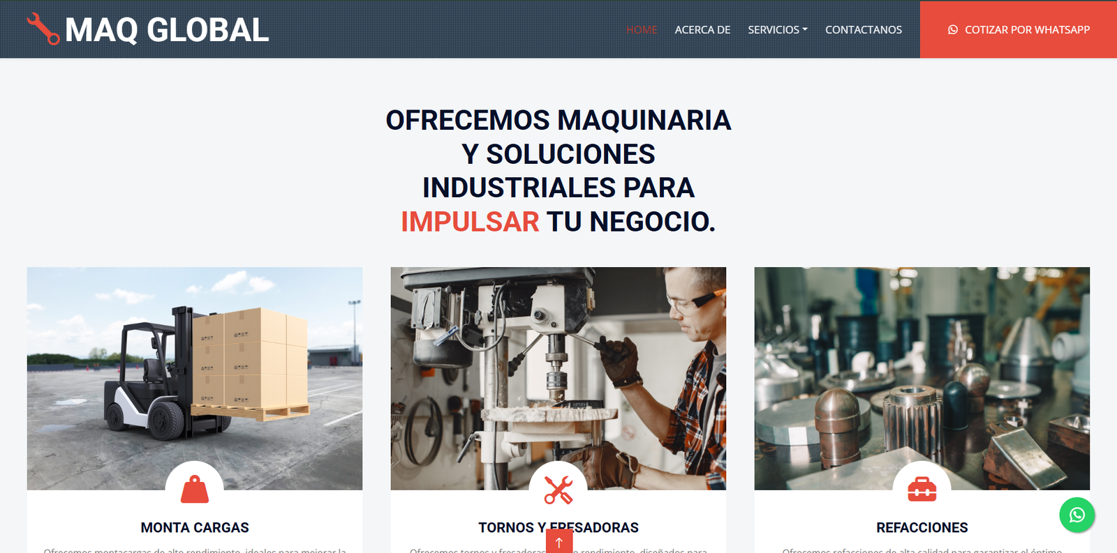 Inicio de Macglobalmaquinaria