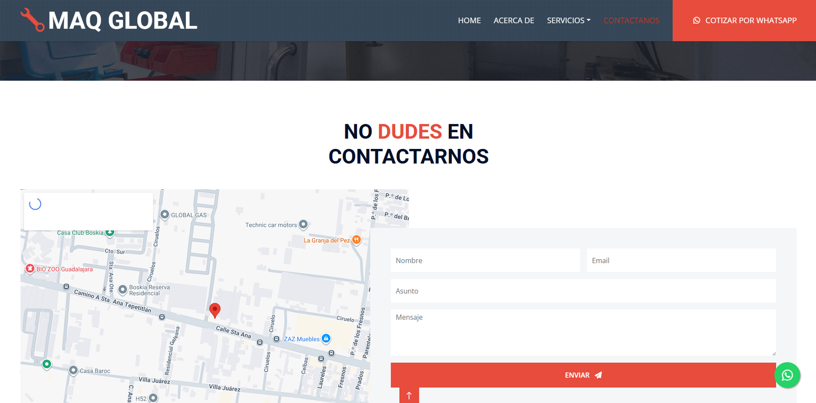 Contacto de Macglobalmaquinaria